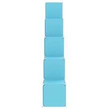Детски модулен органайзер с 15 отделения, син, 155 x 31,5 x 154 см