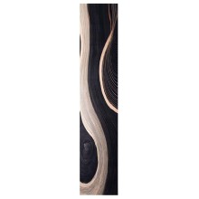 Килим за кухня Abstract Line, черно 300 x 60 см Кадифе