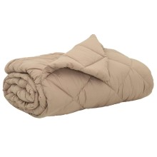 Лятна олекотена завивка Color Warm с полиестерен пълнеж, 200 г/м², в цвят таупе