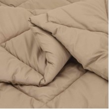 Лятна олекотена завивка Color Warm с полиестерен пълнеж, 200 г/м², в цвят таупе