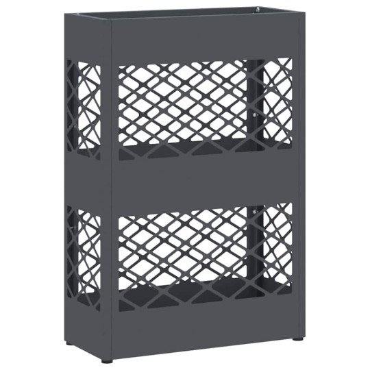 Метална поставка за чадъри GRID, цвят антрацит, 28 x 12 x 41 см