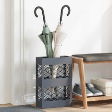 Метална поставка за чадъри GRID, цвят антрацит, 28 x 12 x 41 см