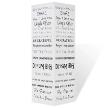 Метална поставка за чадъри SCRIPT, бяла, 15,5 x 15,5 x 48,5 см