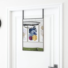 Огледало за врата с черна алуминиева рамка 40 x 60 см