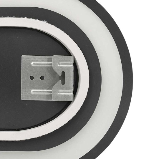 Овално LED стенно огледало за баня с USB захранване и периферна рамка, 100x45 см