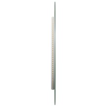 Овално LED стенно огледало за баня с USB захранване и периферна рамка, 100x45 см