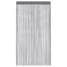Пердета с ресни в цвят антрацит за тръбен корниз, 2 бр., 140 x 250 см
