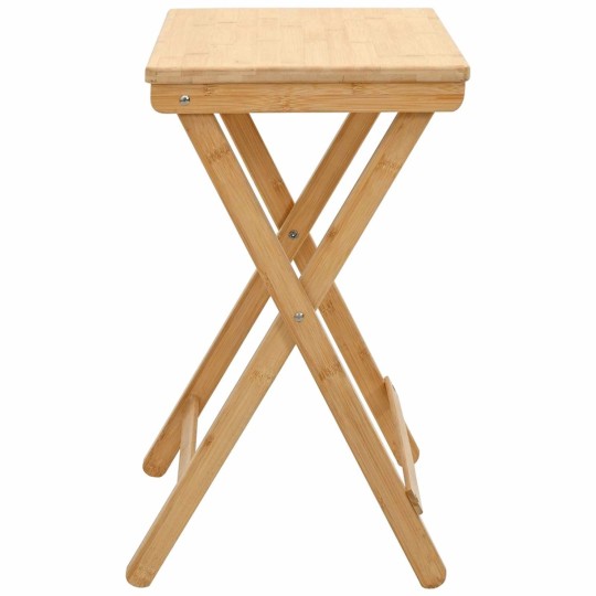 Помощна сгъваема маса в стил Eco Minimalist, бамбук масив, 40 x 30 см