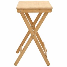 Помощна сгъваема маса в стил Eco Minimalist, бамбук масив, 40 x 30 см