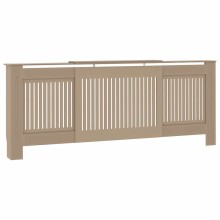 Разтегателна декоративна решетка за радиатор CALDORA, кафяв, 142-205x20,5x81,5 см
