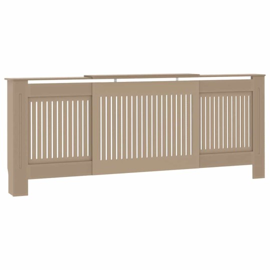 Разтегателна декоративна решетка за радиатор CALDORA, кафяв, 142-205x20,5x81,5 см