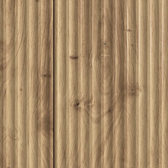 Шкаф LINEA с 3 врати и фрезовани фронтове, дъб артизан, 89 x 34,5 x 80 см
