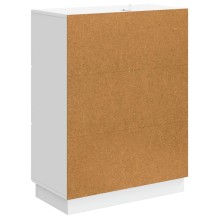 Шкаф ONDA с врата и 3 чекмеджета, бял, 66 x 34,5 x 87 см