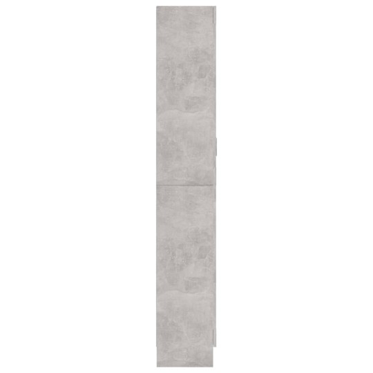 Шкаф витрина AVORA, бетонно сив, 82,5 x 30,5 x 185 см