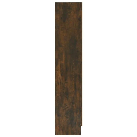 Шкаф витрина AVORA, опушен дъб, 82,5 x 30,5 x 150 см