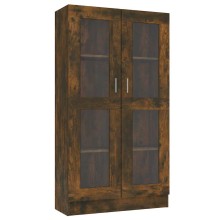 Шкаф витрина AVORA, опушен дъб, 82,5 x 30,5 x 150 см