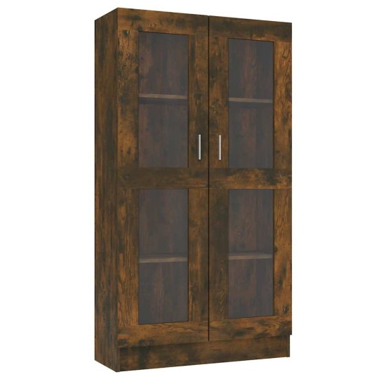 Шкаф витрина AVORA, опушен дъб, 82,5 x 30,5 x 150 см