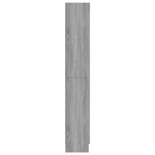 Шкаф витрина AVORA, сив дъб сонома, 82,5 x 30,5 x 185 см