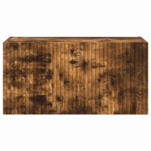 Стенен ТВ шкаф LINEA с вертикално фрезован фронт, опушен дъб, 60 x 31 x 29,5 см