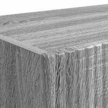 Стенен ТВ шкаф LINEA с вертикално фрезован фронт, сив дъб сонома, 60 x 31 x 29,5 см