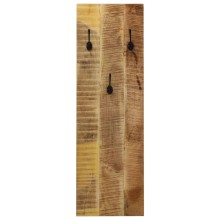 Стенни закачалки, масивна мангова дървесина, комплект от 2 бр., 36 x 110 см