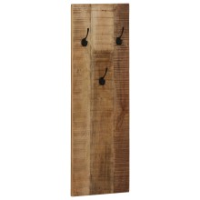 Стенни закачалки, масивна мангова дървесина, комплект от 2 бр., 36 x 110 см