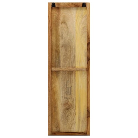 Стенни закачалки, масивна мангова дървесина, комплект от 2 бр., 36 x 110 см