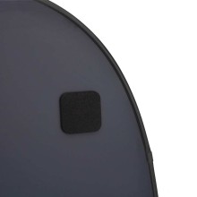Стенно овално огледало с фина черна рамка 80 x 50 см