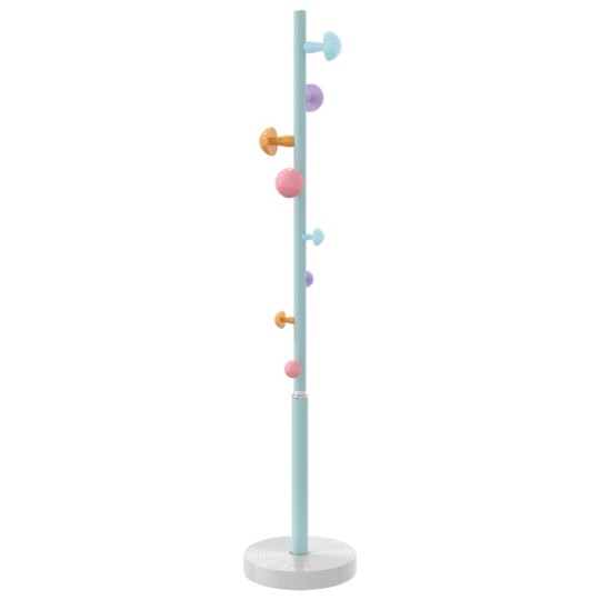 Стояща закачалка CANDY, синя, ⌀ 35 см, височина 172 см