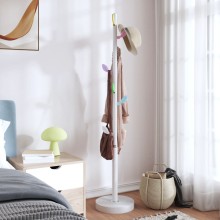 Стояща закачалка PASTEL, бяла, ⌀ 35 см, височина 172 см