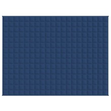 Тежко одеяло синьо 150x200 см 7 кг