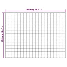 Тежко одеяло синьо 150x200 см 7 кг