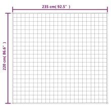 Тежко одеяло сиво 220x235 см 15 кг