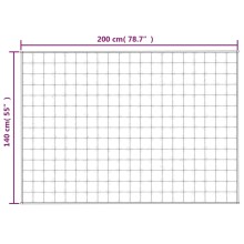 Тежко одеяло светлокремаво 140x200 см 10 кг