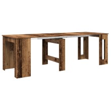 Трапезна маса в стил Boho, ЛПДЧ състарено старо дърво, разтегателна до 240 x 85 см