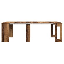 Трапезна маса в стил Boho, ЛПДЧ състарено старо дърво, разтегателна до 240 x 85 см