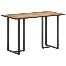 Трапезна маса в стил Industrial Modern, естествено масивно мангово дърво и черна стомана, 120 x 60 см