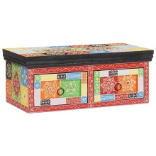 ТВ шкаф JAIPUR от масивна мангова дървесина, многоцветен, 60 x 30 x 24 см
