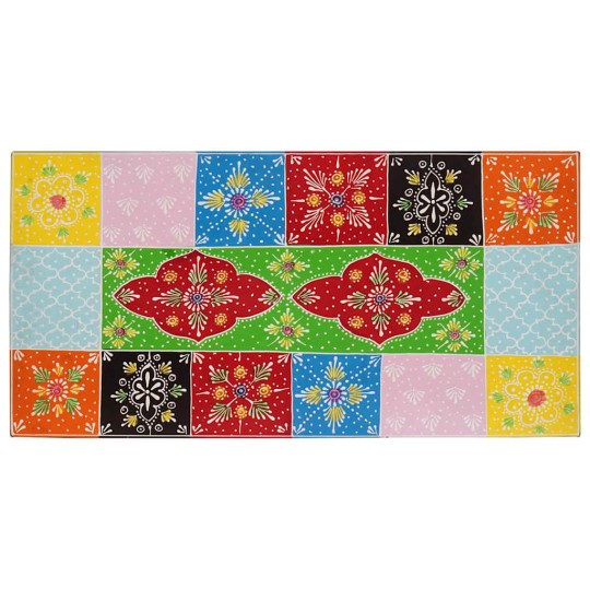 ТВ шкаф JAIPUR от масивна мангова дървесина, многоцветен, 60 x 30 x 24 см