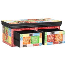 ТВ шкаф JAIPUR от масивна мангова дървесина, многоцветен, 60 x 30 x 24 см