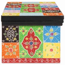 ТВ шкаф JAIPUR от масивна мангова дървесина, многоцветен, 60 x 30 x 24 см