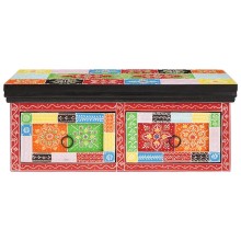 ТВ шкаф JAIPUR от масивна мангова дървесина, многоцветен, 60 x 30 x 24 см
