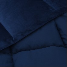 Всесезонна олекотена завивка Soft Duo All Season от микрофибър, тъмносиня