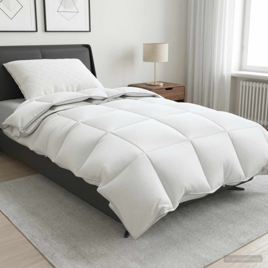 Зимен комплект Fulda Extra Warm Harmony със завивка и възглавница с пълнеж от 90% гъши пух, 310 г/м², 2 части