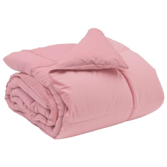 Зимна двулицева олекотена завивка Soft Duo Winter от микрофибър, розова
