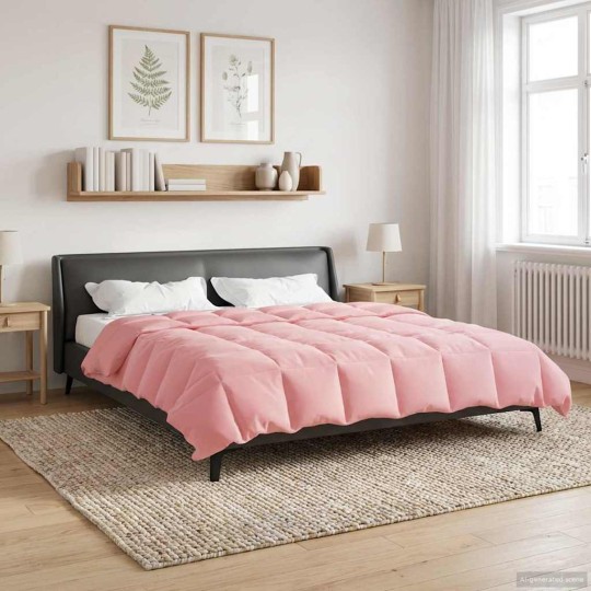 Зимна двулицева олекотена завивка Soft Duo Winter от микрофибър, розова