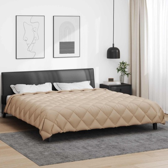 Зимна олекотена завивка Color Arctic с полиестерен пълнеж, 450 г/м², в цвят таупе