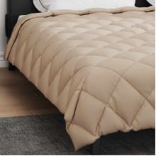 Зимна олекотена завивка Color Arctic с полиестерен пълнеж, 450 г/м², в цвят таупе