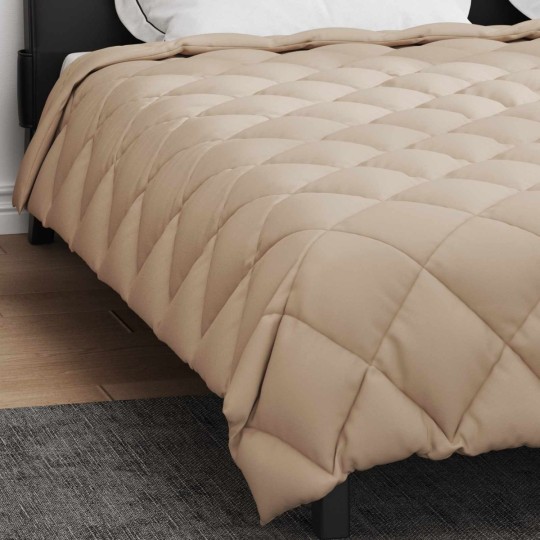 Зимна олекотена завивка Color Arctic с полиестерен пълнеж, 450 г/м², в цвят таупе