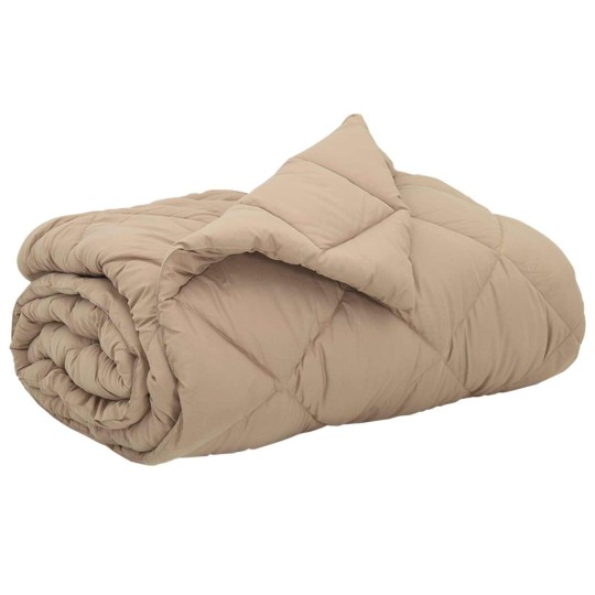 Зимна олекотена завивка Color Comfort с полиестерен пълнеж, 300 г/м², в цвят таупе